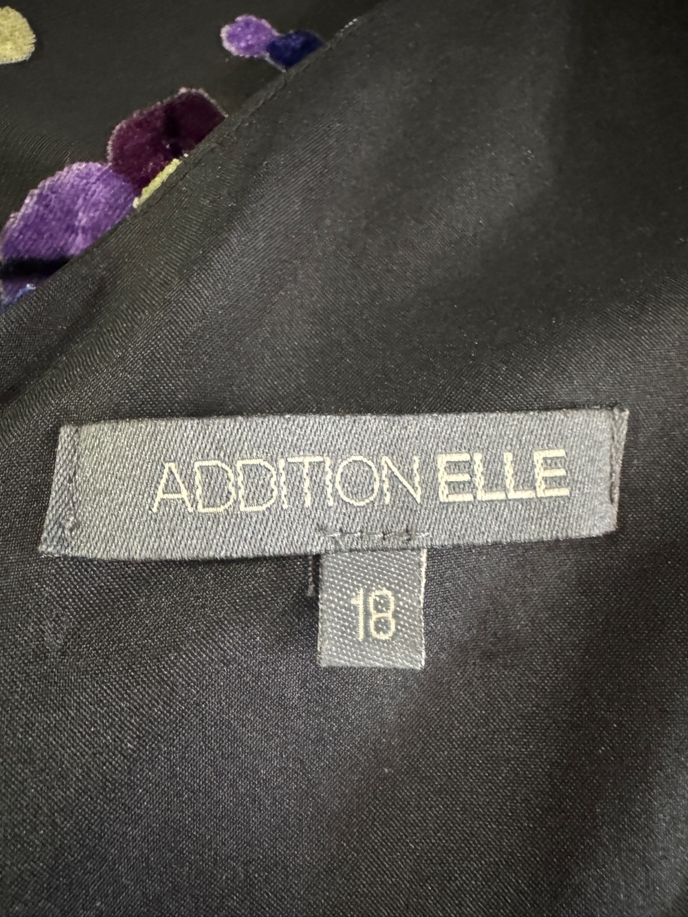 Addition Elle Vintage Black Burnout Velvet Floral Maxi Dress Size 18 Evening Y2K - Picture 11 of 13